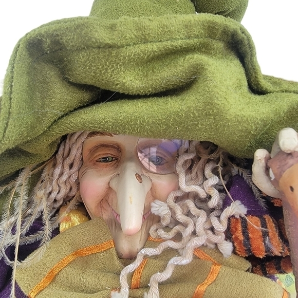 2 FOOT TALL! KRINKLES  WITCH W BABY DRAGONS DOLL FIGURE PATIENCE BREWSTER DEP 56 - Picture 3 of 9